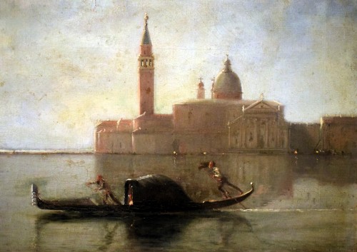  - Venice, San Giorgio Maggiore by moonlight - Baron Deslanders E.A.  19th c.